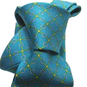 Krawatte Tie Seide Silk bedruckt operiert wassergrün green made in italy verschiedene - Bild 1 von 6