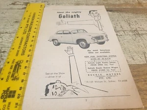 1955 GOLIATH  Australian Sales Advert - Picture 1 of 1