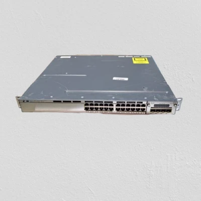 Cisco C3KX-NM-1G 24-Port Gigabit Ethernet Switch WS-C3750X-24T-S V02 - Image 1 of 2