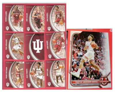 IU 50 CARD SET Trayce Jackson Davis OLADIPO ZELLER YOGI FERRELL THOMAS HOOSIERS - Image 1 of 4