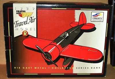 1929 Travel Air Model R diecast metal collector series Bank, Liberty by SpecCast - Image 1 of 4