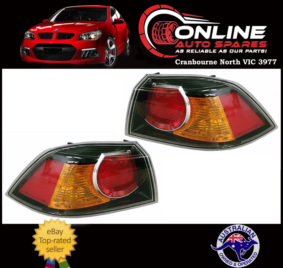 Черный задний фонарь пара подходит Mitsubishi Lancer CJ CF седан 9/07-7/17 задний фонарь - Изображение 1 из 4