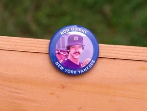 Ron Guidry New York Yankees 1984 Metal 1 1/8" Pin Pinback Button Fun Foods No.96 - Picture 1 of 2