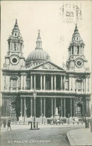 St Paul's Cathedral 1905 Postmark Wildt & Kray - Picture 1 of 2