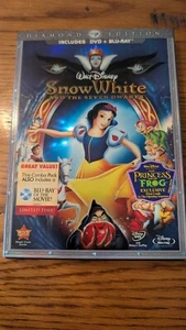Snow White and the Seven Dwarfs (Blu-Ray/DVD, 3-Disc Set) Disney Diamond Edition - Imagen 1 de 5