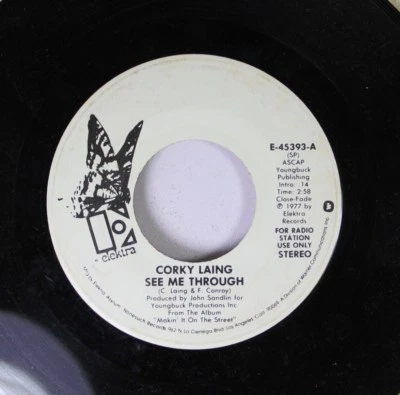 Pop Promo 45 Corky Laing - See Me Through (Stereo) / see me through (Mono) On El - Image 1 of 2
