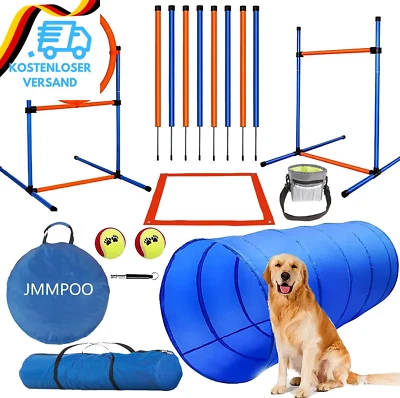 JMMPOO Agility Set Hunde, 65-Teiliges Agility Ausrüstung Für Hundetraining Spiel