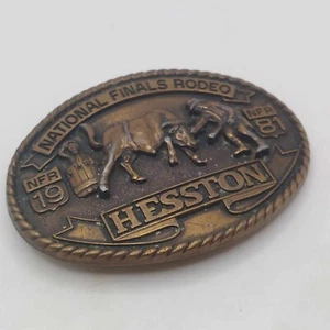 1981 Hesston Sammler Gürtelschnalle National Finals Rodeo NFR siebte Ausgabe - Bild 1 von 5