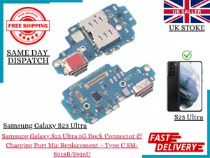 Samsung Galaxy S23 Ultra 5G Dock Connector & Ladebuchse Mikrofon SM-S918B/S918U-UK - Bild 1 von 7