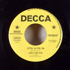 Leroy Van Dyke Sittin In For Jim  Untie Me 7 45 Decca Promo Wlp And Sleeve M 