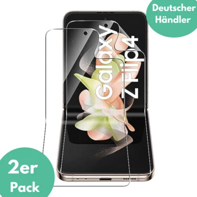 SMARTUP 2X Panzerfolie für Samsung Galaxy Z Flip 4 5G Schutzglas Displayfolie Glasfolie✅