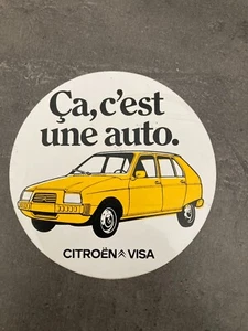 AUTOCOLLANT / STICKER CITROEN VISA automobilia vintage J10 - Picture 1 of 1