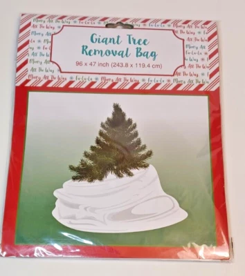 Giant Christmas Tree Removal Bag 96" x 47" NEW SEALED - Image 1 of 4