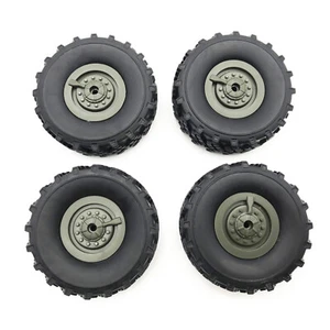 Replacement 2 Pair Original Rubber Wheel Tire for WPL B-36 B36 RC Car Ural Truck - Picture 1 of 11