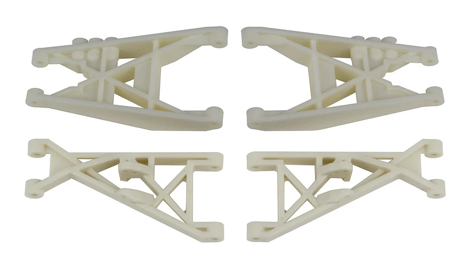 TEAM ASSOCIATED RC10T 7806  front + rear SUSPENSION ARMS set a-arms arm (WHITE) - Image 1 of 1