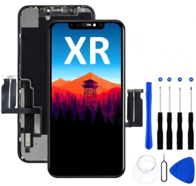 FOR iPhone XR Black LCD Display Touch Screen Digitizer Assembly Replacement NEW - Image 1 of 4