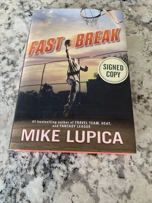 FAST BREAK by MIKE LUPICA-1st ED SIGNED HARD COVER w/ DUST JACKET Signed Copy - Image 1 of 4