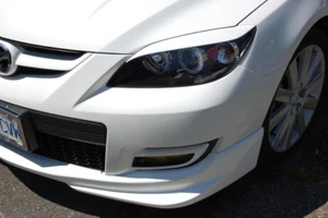 Eyelids eyebrows FRONT headlight light brows ABS for MAZDA 3 HATCHBACK & AXELA - Picture 1 of 5