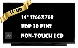 For HP 14-CF 14-CF2111WM 14-CF2112WM LCD LED screen 14.0" 30 pins 1366X768 HD - Picture 1 of 9
