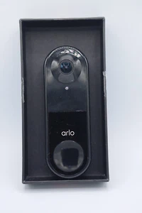 Arlo AVD1001 Black Night Vision Motion Essential Wired Video Doorbell *No Mount* - Picture 1 of 2