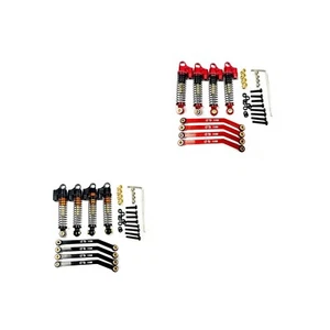 Metal Double Long Stroke Shock Absorber + bridge tie rod Fits 1/24 FMS FCX24 car - Picture 1 of 10