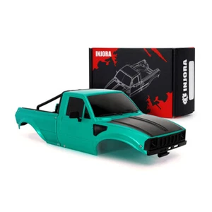 INJORA IR60 Pickup Hard Body Shell with Bed Rack for 1/18 TRX4M Defender Bronco - Picture 1 of 43