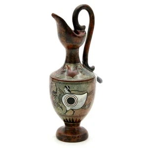 Reproduction 9" Attic Black-Figure Hydria 530 BC Greek Vase Pitcher Replica - Picture 1 of 12