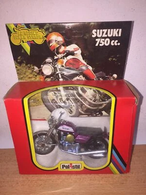 Polistil Le Regine della Strada 1:24 SUZUKI 750 cc. in Metallo GT651 MIB, 1979 - Immagine 1 di 4