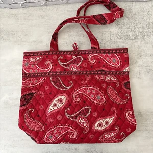 VERA BRADLEY MESA RED TOTE HANDBAG PURSE - Excellent Used Condition - Picture 1 of 7