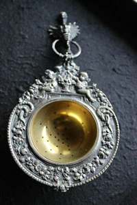 VECCHIO COLINO PASSINO OTTONE CM. 17 - OLD STRAINER - Imagen 1 de 2