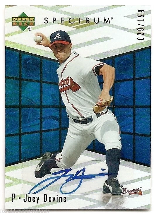 2007 UPPER DECK SPECTRUM ROOKIE RETROSPECTRUM AUTOGRAPH Joey Devine #29/199 - Image 1 of 1