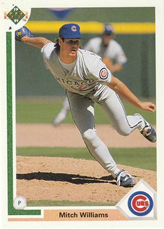 FREE SHIPPING-MINT-1991 Upper Deck Mitch Williams #173-PLUS CUBS BONUS CARDS - Image 1 of 1
