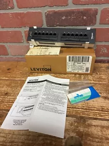 Leviton 69586-U89 12 Port eXtreme 6+ Universal Patch Block Vertical - Picture 1 of 3