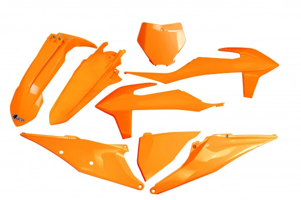 Envío kit plastica completo ufo ktm fluor naranja ktkit522fflu para moto