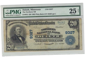 US Duluth in Minnesota 20 Dollars 1902 PMG 25 Net Fr #652 The Northern NB - Picture 1 of 2