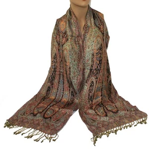 Bufanda estrecha 30 cm x 190 cm viscosa suave cachemira bufanda de mujer única negra roja - Imagen 1 de 2
