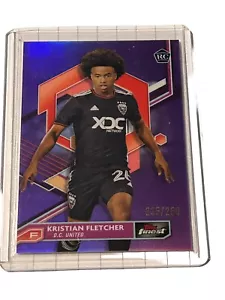 2023 Topps feinster MLS lila Refraktor/250 Kristian Fletcher #38 Rookie RC - Bild 1 von 5