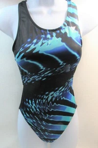 Swimsuit TYR One-Piece Women's Size 32 Black & Blue - Picture 1 of 7