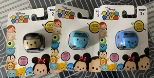 Disney Tsum Tsum Tomy Tomica Diecast Cars - Mickey, Dumbo & Stitch - Picture 1 of 2