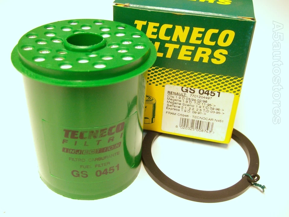 Fuel Filter 88mm high Diesel Renault Safrane 2.1TD, 2.2TD, 2.5TD Lucas CAV - Image 1 of 1