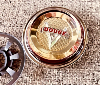 1953-1954 Dodge Coronet Diplomat V8 гудок кнопка красный Ram Hemi MoPar 53-54 - Изображение 1 из 4