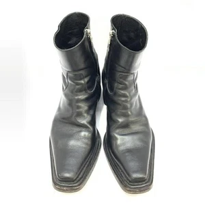 Acne Studious Stiefel seitlicher Reißverschluss Zehenstiefel Leder schwarz Größe 42 - Bild 1 von 10