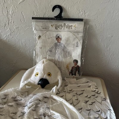 FATO DE HALLOWEEN INFANTIL HARRY POTTER HEDWIG - TAMANHO L (4-6) - Imagem 1 de 4