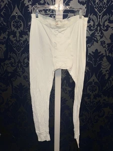 Vintage 70er 80er Neu aus altem Lagerbestand Duxbak Unterwäsche Unterteil weiß Herren Baumwolle Poly XL 42/44 (11) - Bild 1 von 2