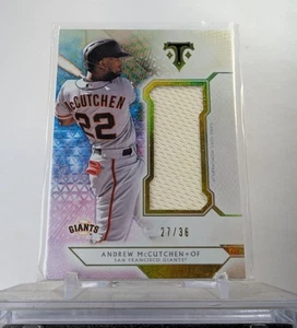 2018 Topps Triple Threads Single Jumbo Relics Andrew McCutchen /36 - Picture 1 of 2