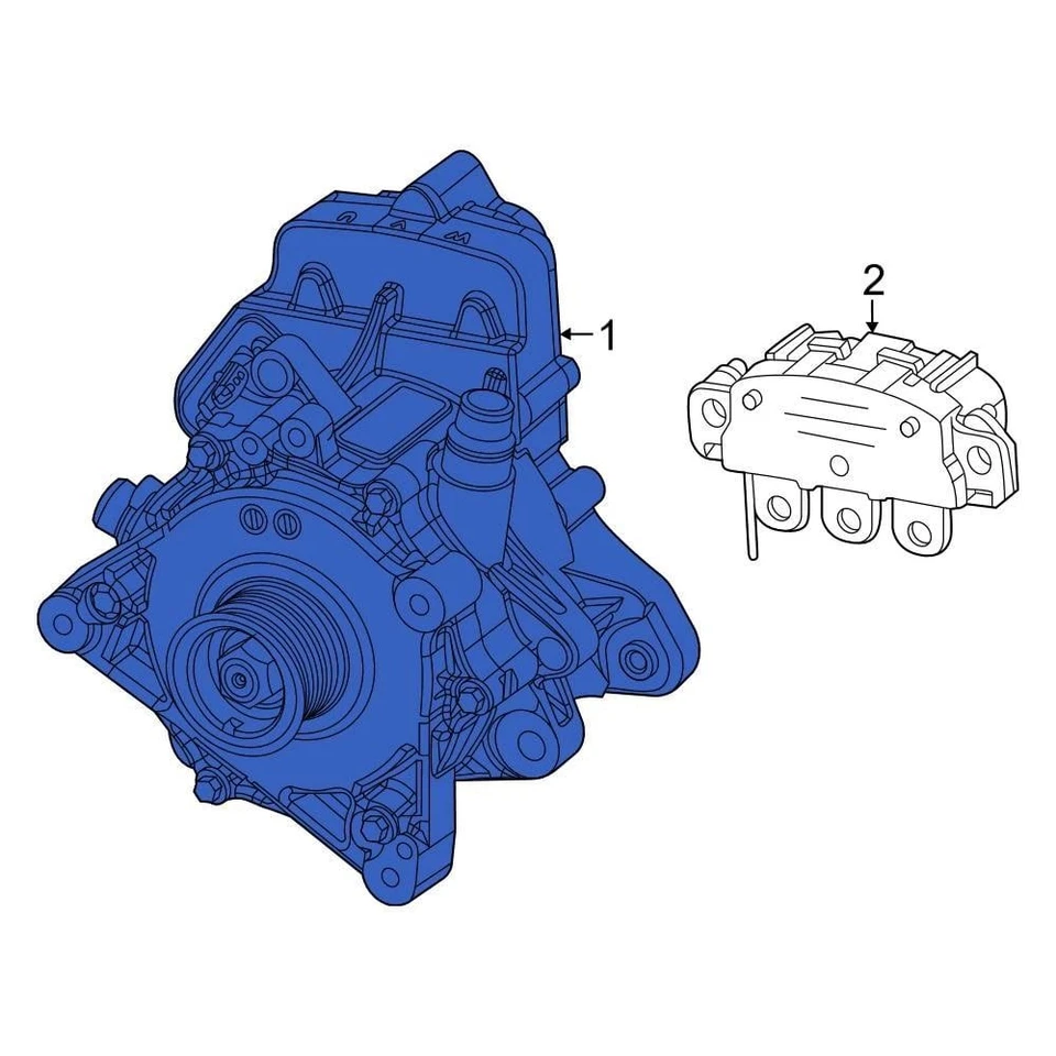 For Jeep Grand Cherokee 2022-2024 Jeep 5190309AF Alternator Foto 1 de 1
