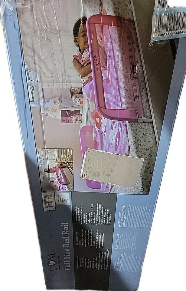 Riel de cama de malla ajustable, dos niveles de altura, listo para usar, compatible con doble  Foto 1 de 4