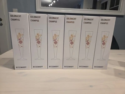 6 Neue Ritzenhoff Champagner Sekt Prosecco,Ritzenhoff,Champus,Hugo,Weinglas,Glas - Bild 1 von 4