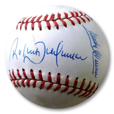 Roberto & Sandy Alomar Signed Autographed NL Baseball  JSA UU46182 - Image 1 of 3