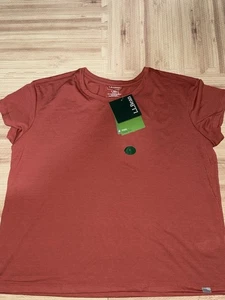 LL Bean Vista Camp Tee T Shirt Womens Size Large Crop Top Tee Red - Picture 1 of 4